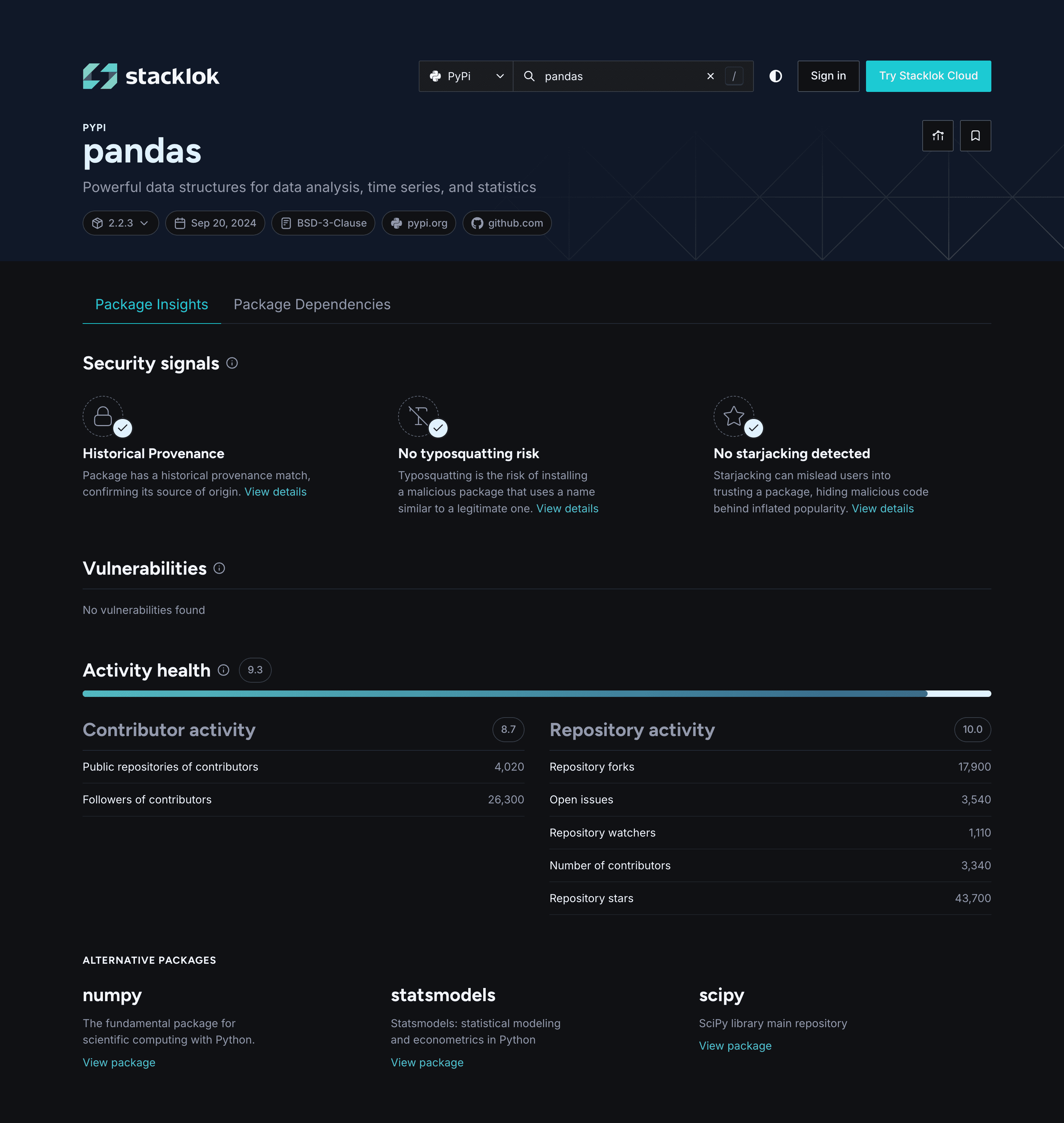 Stacklok Insight