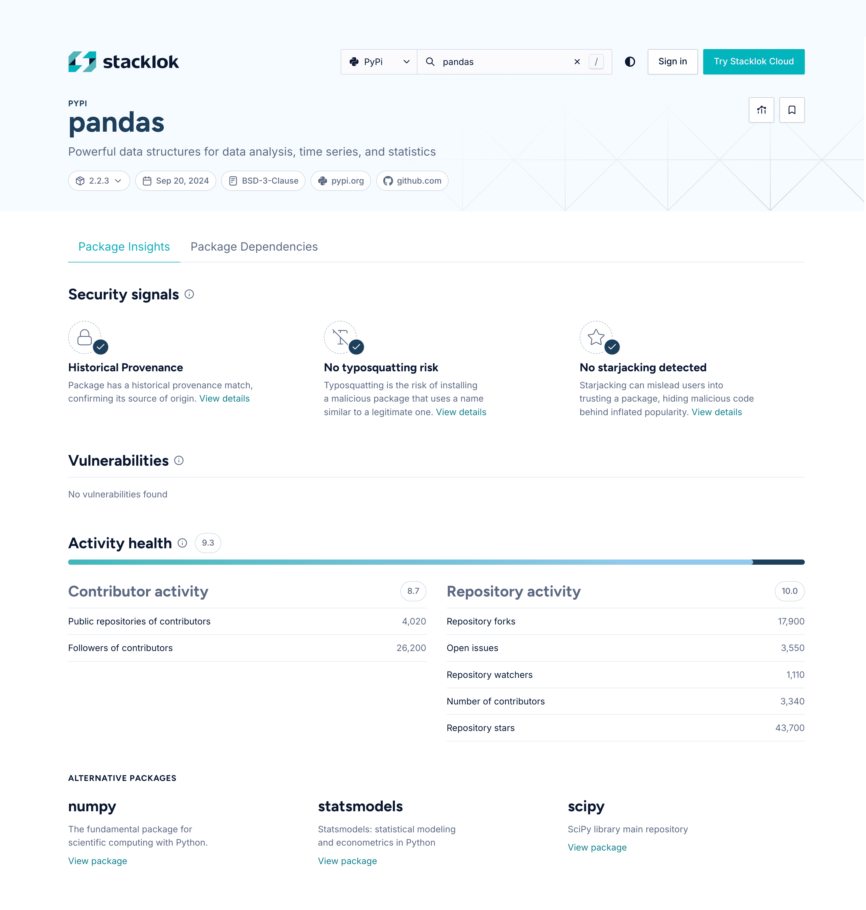 Stacklok Insight